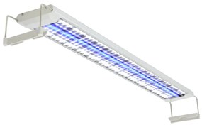 vidaXL Iluminação aquário LED 80-90 cm alumínio IP67