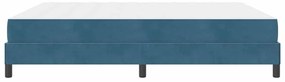 Cama box spring com colchão Azul Escuro 180 x 200 cm Veludo