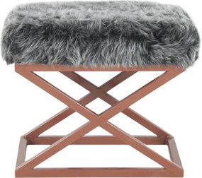 Pouffe Capraz – Copper Grey – 50 cm x 42 cm x 40 cm