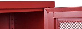 Aparador com 2 portas em metal vermelho WAKATIPU Beliani