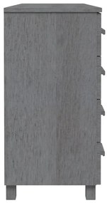 Aparador HAMAR 113x40x80 cm pinho maciço cinza-escuro