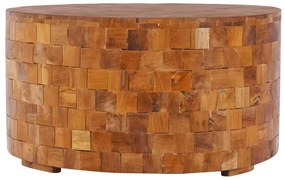Mesa de centro 60x60x35cm madeira de teca maciça