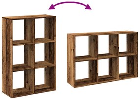 Estante divisória 69,5x29x103,5 cm deriv. madeira madeira velha