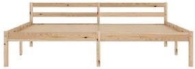 Estrutura de cama 180x200 cm madeira pinho maciço