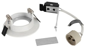 Foco embutido moderno branco redondo IP44 - Xena Round Moderno