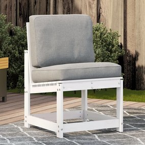 vidaXL Cadeira de jardim 50,5x55x77 cm pinho maciço branco