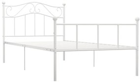 Estrutura de cama metal 90x200 cm branco