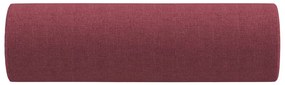 Almofadas decorativas 2 pcs Ø15x50 cm tecido vermelho tinto