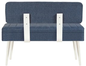 Bank Vina – Branco/Azul Escuro – 110x82,5x40 cm