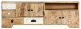 Móvel de TV 120x30x40 cm madeira de mangueira maciça