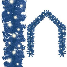Grinalda de Natal com luzes LED 5 m azul
