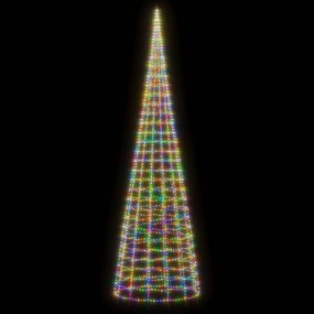 Iluminação árvore de Natal em mastro 3000 LEDs 800 cm colorido