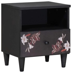 vidaXL Mesa-de-cabeceira com gaveta Castanho 40 x 33 x 46 cm