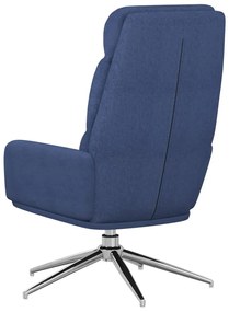 Cadeira de descanso tecido azul