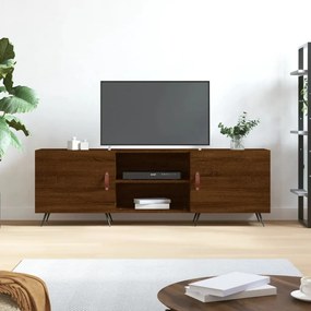 vidaXL Móvel de TV 150x30x50 cm derivados de madeira carvalho castanho