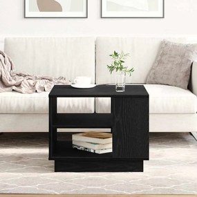 vidaXL Mesa de centro Carvalho preto 55 x 55 x 42 cm