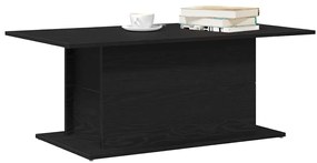 Mesa de Centro vidaXL Preto Carvalho 102x55,5x40 cm em Madeira de Enge