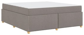 Estrutura da Cama Cinzento-acastanhado 180 x 200 cm tecido