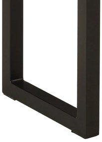 Mesa consola c/ borda viva 105x33x76cm madeira mangueira maciça