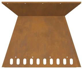 Lareira 60x60x50 cm Ferro Envelhecido