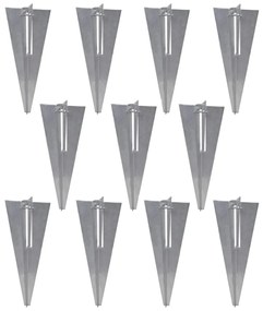 Cerca de arame com postes/espetos 25x1,25 m aço galvanizado