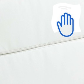 Cadeira de Escritório Cleveland Couro Sintético Branco