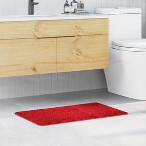 Tapete de Banho Retangular Vermelho 50x80 cm Polipropileno Antiderrapante