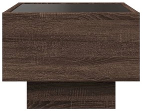Mesa de apoio c/ LEDs 40x40x30 cm derivados de madeira