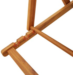 Cadeiras de Praia Dobráveis vidaXL 2 pcs Cinzento Claro em Madeira de