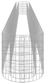 Canteiro elevado/cesto gabião 610x50x50 cm ferro galvanizado