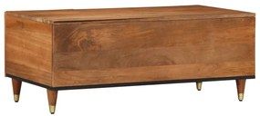 Mesa de centro 100x54x40 cm madeira de mangueira maciça