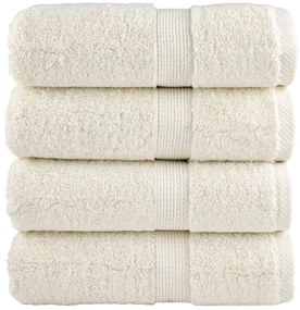 Toalhas de mãos premium SOLUND 4 pcs 30x30 cm 600 g/m2 creme
