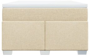 Cama boxspring com colchão 120x190 cm tecido cor creme