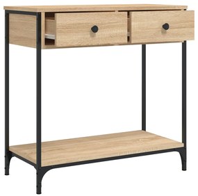Mesa consola 75x34,5x75 cm derivados de madeira carvalho sonoma