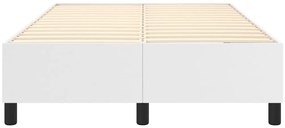 Estrutura de cama 120x200 cm couro artificial branco