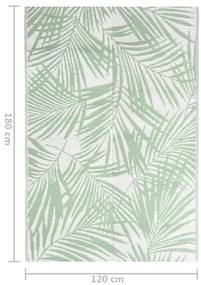 Tapete de exterior 120x180 cm ARAKIL PP verde