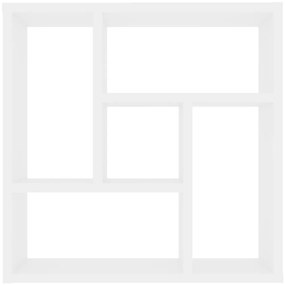 Estante de parede 45,1x16x45,1 cm derivados de madeira branco