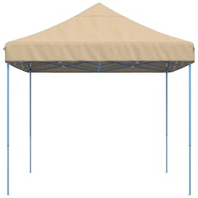 Tenda para festas pop-up dobrável 410x279x315 cm bege