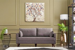 Sofá de 2 Lugares Bella – Castanho – 177x85x81 cm