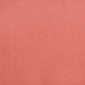 Apoio de pés 60x60x36 cm veludo rosa