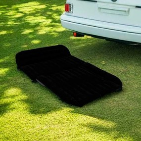 Colchão insuflável para carro Colchão de ar para com bomba, 3 bocais e bolsa de transporte 190 x 130 cm Preto