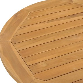 5 pcs conjunto de jantar para jardim madeira de teca maciça