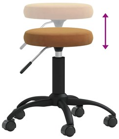 Banco de massagens veludo castanho
