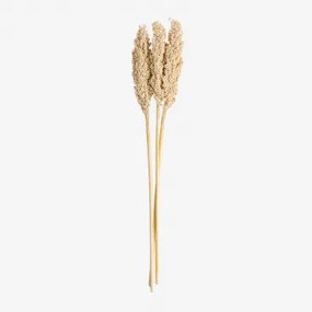Pack De 3 Ramos Decorativos Marbia Beige Creme - Sklum