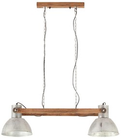 Candeeiro suspenso industrial 25 W 109 cm E27 prateado