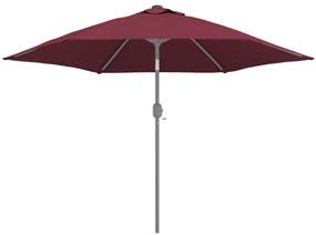 Tecido de substituição p/ guarda-sol exterior 300 cm bordô