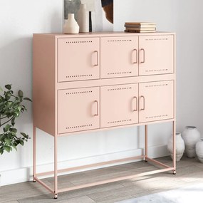 Aparador 100,5x39x107 cm aço rosa