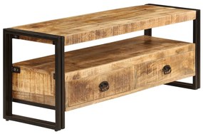 Móvel de TV em madeira de mangueira maciça 120x35x45 cm