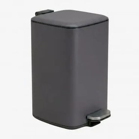 Lixeira Com Pedal Em Aço Sosuina Cinza Grafito & 20 L - Sklum