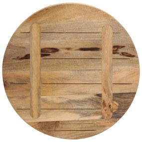 Tampo de mesa redondo Ø40x3,8cm madeira mangueira áspera maciça